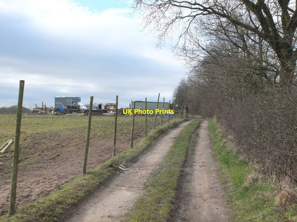 Photo 6"x4" Path to Bogburn Hall Farm from Hic Bibi Well Standish\/SD5610 c2016