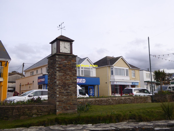 Photo 6"x4" Clock tower and wind vane, Perranporth Perranporth c2016