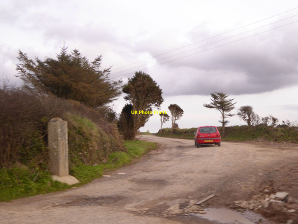 Photo 6"x4" Track and footpath to Trewartha and Mithian Blowinghouse c2016