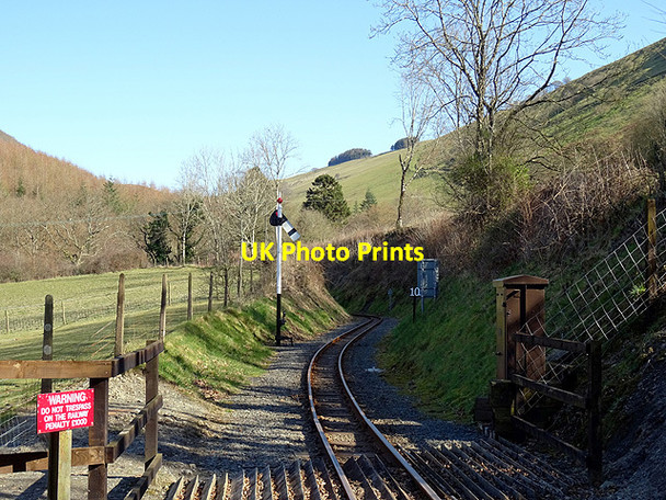 Photo 6"x4" Looking east from the level crossing at Aberffrwd Aberffrwd\/SN6878 c2016