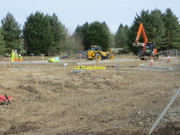 Photo 6"x4" Road taking Shape Chilton\/SU4885 c2016