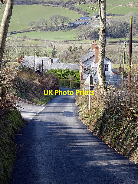 Photo 6"x4" The lane leading from Aberffrwd Station down into the hamlet Aberffrwd\/SN6878 c2016