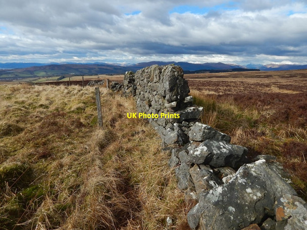 Photo 6"x4" Dry-stone wall Bellsmyre c2016