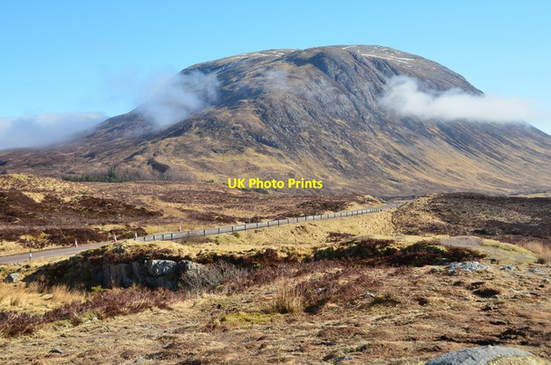 Photo 6"x4" Beinn a' Chrulaiste from the A82 River Coupall c2016