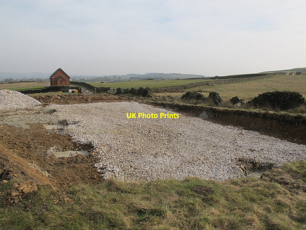 Photo 6"x4" Foundations for a new building on the moors Burley Woodhead c2016