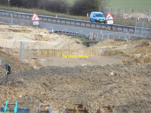 Photo 6"x4" Trench by the Bridleway Chilton\/SU4885 c2016
