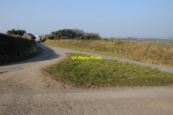 Photo 6"x4" Road junction near Trewolla Rejerrah c2016
