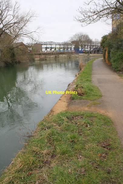 Photo 6"x4" Thames Path going towards Folly Bridge Oxford\/SP5106 c2016
