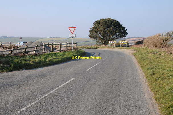 Photo 6"x4" Road junction near Rejerrah Hendra Croft c2016