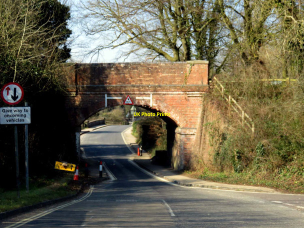 Photo 6"x4" A former railway bridge crosses Bull Drove Winchester c2016