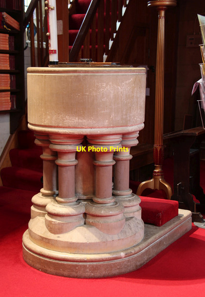 Photo 6"x4" All Saints, Cranham - Font Upminster c2016