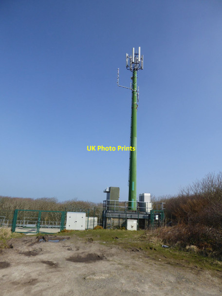Photo 6"x4" Communications mast in Steeple Woods, Carbis Bay St Ives\/SW5140 c2016