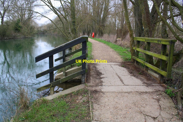 Photo 6"x4" Footpath over overflow beside the Thames at Fiddler's Island Oxford\/SP5106 c2016