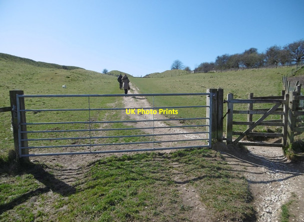 Photo 6"x4" Maiden Castle, gates Dorchester\/SY6890 c2016