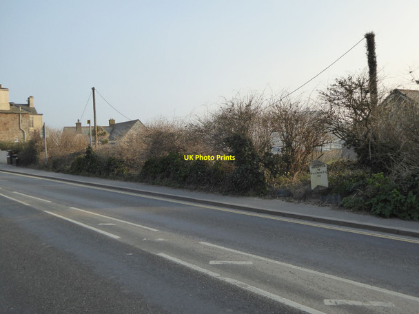 Photo 6"x4" Old milestone in West End, Marazion Marazion c2016