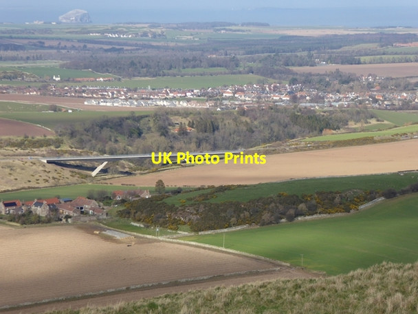 Photo 6"x4" View north from Traprain Law East Linton c2016
