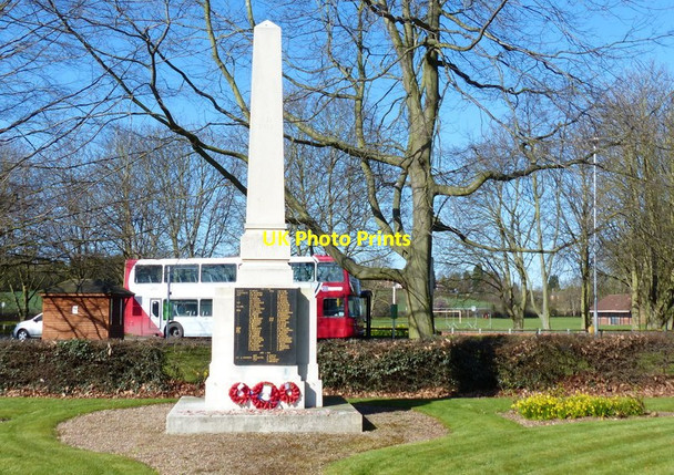 Photo 6"x4" War memorial in Lowdham Gonalston c2016