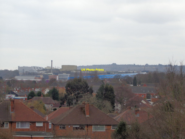 Photo 6"x4" Over the rooftops to the old rover site Cofton Common c2016