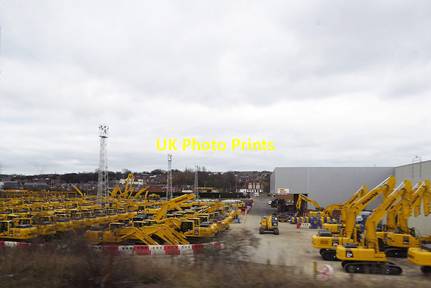 Photo 6"x4" Komatsu Excavator Manufacturing and Assembly Plant at Birtley Barley Mow c2016
