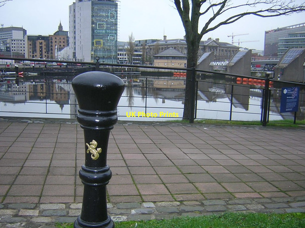 Photo 6"x4" Bollard by the Lagan, Belfast Belfast c2015