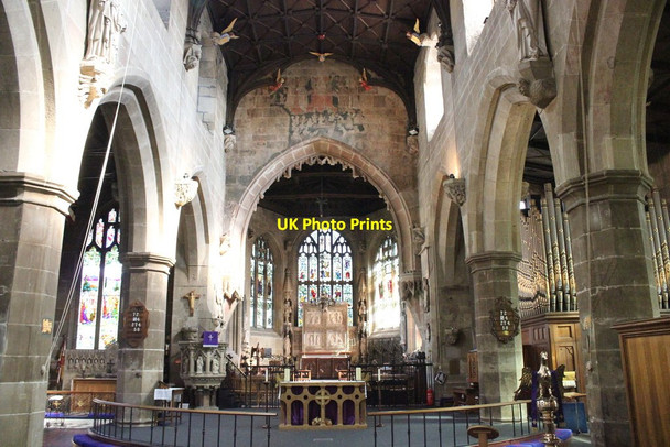 Photo 6"x4" Nave and Chancel of St Giles' Church, Wrexham Wrexham\/Wrecsam c2016