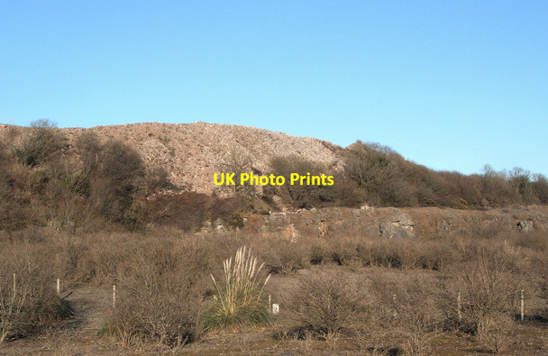 Photo 6"x4" Spoil heap and small quarry face near South Cornelly South Cornelly c2016