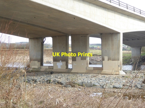 Photo 6"x4" Underneath the A69 bridge over the Tyne Hexham c2016