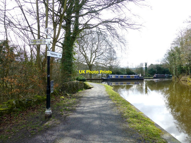 Photo 6"x4" Peak Forest Canal junction for Bugsworth Basin Bridgemont c2016