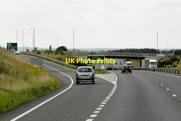 Photo 6"x4" Northbound A1, Junction for Blyth Services Blyth\/SK6287 c2015