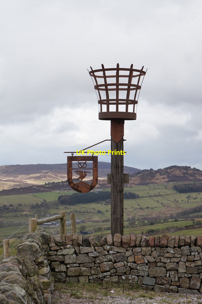 Photo 6"x4" Millennium Beacon at the former Mermaid Inn Upper Hulme c2016