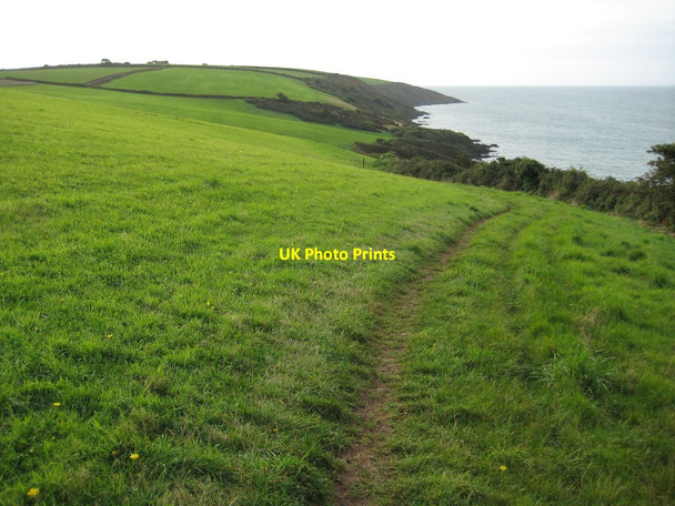 Photo 6"x4" The coast path south of Kerris Polkerris c2010