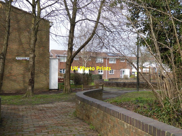 Photo 6"x4" Bridge across stream on Mitford Walk Crawley\/TQ2736 c2016