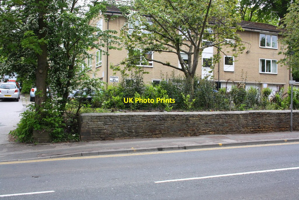 Photo 6"x4" Stone wall beside Skipton Road at Castle Road junction Keighley c2015