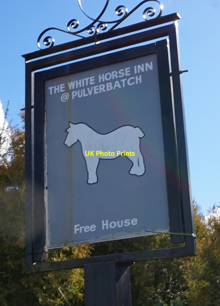 Photo 6"x4" White Horse Inn Pulverbatch Pulverbatch c2016