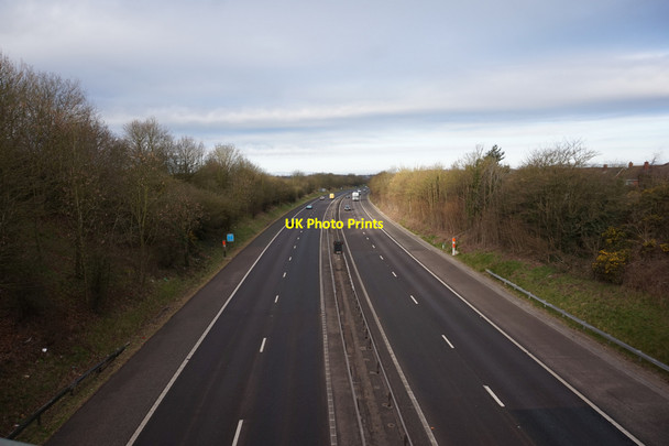 Photo 6"x4" M54 westbound from Ercall Road, Telford Haygate c2016