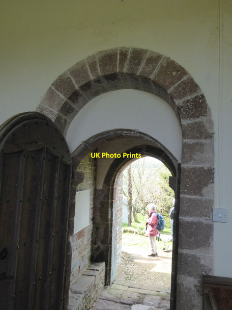 Photo 6"x4" Norman arch and porch of St Mary's church, Upton Hellions Upton Hellions c2016