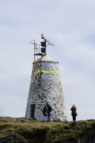 Photo 6"x4" Llanddwyn Island beacon Llanddwyn Island\/Ynys Llanddwyn c2016
