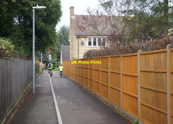 Photo 6"x4" Path to Porson Road Trumpington c2015