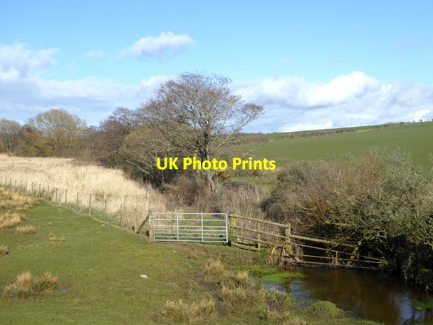 Photo 6"x4" Stream near Llangaffo Dwyran c2016