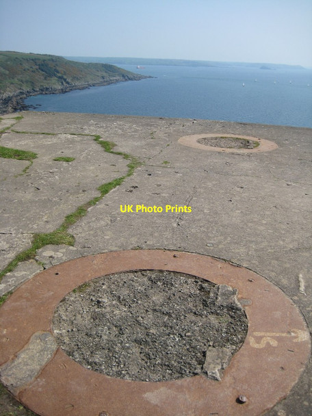 Photo 6"x4" WWII gun emplacement Rame\/SX4249 c2011