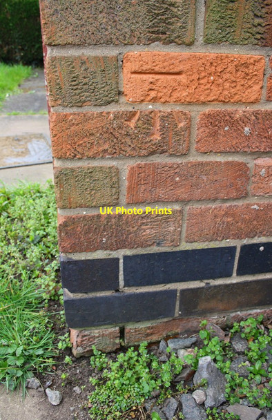 Photo 6"x4" Benchmark on #4 Schofield Road Loughborough c2016