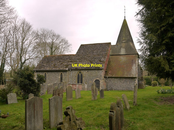 Photo 6"x4" Ashurst church from the north Ashurst\/TQ1716 c2016