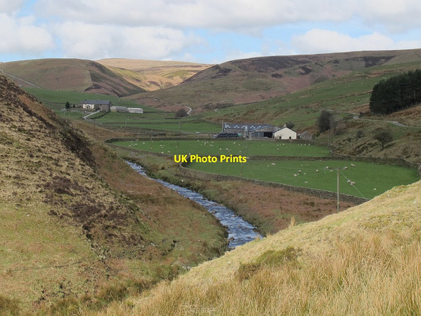 Photo 6"x4" View up the Brennand Valley Sykes\/SD6351 c2016