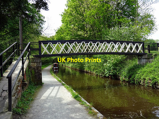 Photo 6"x4" Footbridge over the Llangollen Canal Garth Trevor c2016