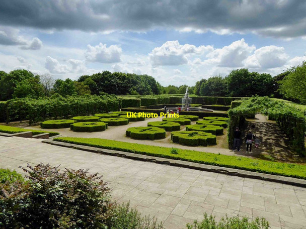 Photo 6"x4" Looking towards the fountain from the house at Temple Newsam Colton\/SE3632 c2016