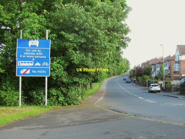 Photo 6"x4" Two-plus lane warning Hill Top\/SE2534 c2016