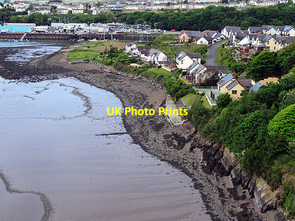Photo 6"x4" Mount Pleasant viewed from the Cleddau Bridge Neyland c2016