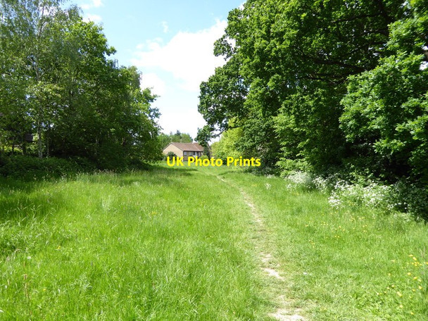 Photo 6"x4" Footpath goes west to Stonefield Way Burgess Hill c2016
