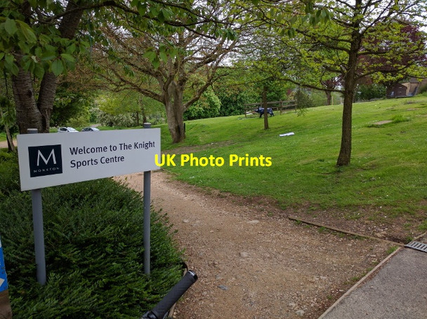 Photo 6"x4" National cycle route going through the grounds of Monkton school Monkton Combe c2016