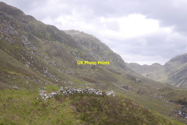 Photo 6"x4" Shieling site, Allt Carn na Sguidell Polnish c2016